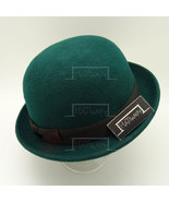 HATsanity Unisex Wool Felt Soft Bowler Hat - Green - £22.31 GBP