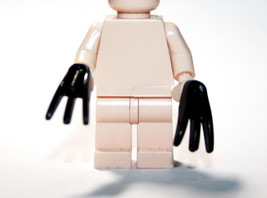 Minifigures Blocks Pair Of Hand Claws Black Diy - $2.31