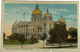 Iowa State Capitol., Des Moines, Iowa, vintage postcard - £9.43 GBP