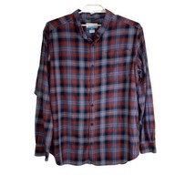 Columbia Mens Shirt Size XL Blue Red Plaid Button Up Long Sleeve Pocket ... - £16.81 GBP