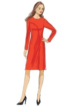 V9200 Vogue Sewing Patterns Misses&#39; Asymmetrical-Overlay Fitted Dresses New - $22.43