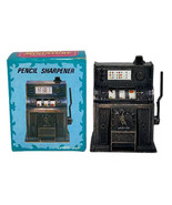 SLOT MACHINE BRONZE DIE CAST METAL COLLECTIBLE PENCIL SHARPENER NEW / BOX - $6.79