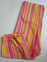 Liz Claiborne Michaela Cropped Capri Pants Womens Size 16 Multicolor 100% Cotton - £17.36 GBP