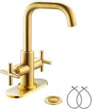 Bathroom Faucet By Pheestina, Sgf002-10-Bg, Brushed Gold, And Supply Hoses. - £68.70 GBP