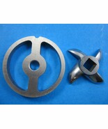 #5 Meat Grinder Kidney plate AND KNIFE for Chefs Choice &amp; Smokehouse Chef - $23.28