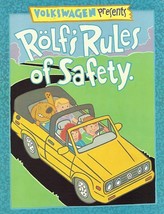 VOLKSWAGEN Rolf&#39;s Rules of Safety Coloring Book OOP 1991 VW Cabrio Passat - £7.86 GBP