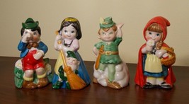 Bells Lot Of 4 Snow White Peter Pan Pinocchio Red Riding Hood J S N Y Vintage - £17.29 GBP
