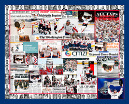 Washington Capitals 2018 Stanley Cup Mosaic Newspaper Collage Print Art - £15.97 GBP+