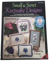 Small & Sweet Keepsake Designs Cross Stitch Leaflet Plaid Cherry Avocado - $6.99