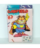 1991 Golden GARFIELD 6 Posters to Color Set Valentines Box Tear in Corne... - £18.03 GBP