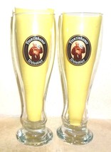 2 Franziskaner Munich Weissbier Weizen German Beer Glasses - £11.95 GBP