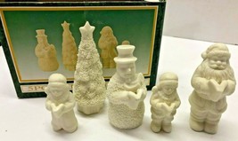Jade Collection Of All Ivory Bisque Christmas Carolers Porcelain Figurines - £15.48 GBP
