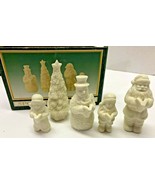 Jade Collection of All Ivory Bisque CHRISTMAS CAROLERS Porcelain Figurines - £15.58 GBP