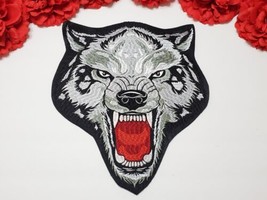  LARGE Wolf patch, Fashion Embroidered Iron on  patch  - £11.04 GBP