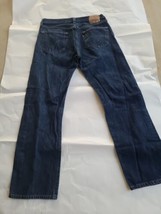 Vintage Levi&#39;s 501 Men Button Fly Blue Jeans Straight Leg Made in Mexico Sz 33 - £23.46 GBP