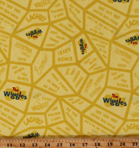 Cotton The Wiggles Ready Steady Wiggle Yellow Fabric Print by the Yard D580.49 - £10.34 GBP