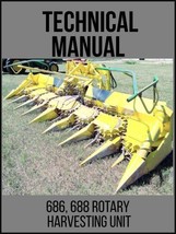 John Deere 686 688 Rotary Harvesting Units Technical Manual TM4585 On USB - £14.09 GBP