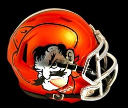 Osu Oklahoma State Cowboys Rare Pistol Pete Logo Chrome Decal / Mask Mini Helmet - £62.37 GBP