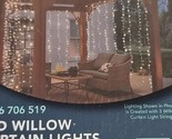 Hampton Bay  10 ft. Outdoor/Indoor LED 10 Strand Willow Curtain String L... - $18.76