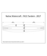 2017 Native Watercraft FX15 Tandem Kayak Boat EVA Foam Deck Floor Pad Fl... - £221.33 GBP