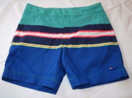 Men&#39;s swim trunks board shorts Tommy Hilfiger NEW XL 78B0907 315 multi s... - $72.26