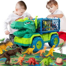 TEMI Dinosaur Truck Toys for Kids 3-5 Years, Tyrannosaurus Transport Car... - £35.40 GBP