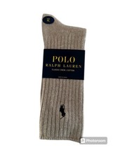 Polo  Ralph Lauren Classic Crew Sock.SZ.XL.Tan.Nwt.MSRP$14.00 - $13.10