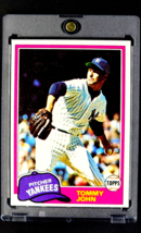 1981 Topps #550 Tommy John New York Yankees Baseball Card *Great Condition* - $3.39