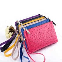 OMG OMG FAUX OSTRICH LEATHER PURSES IN 6 COLORS - $40.28