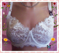 38DD Coconut White WICKED Dream Angels Balconette PU wopad Victorias Secret Bra - £31.96 GBP