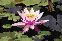 Pepita Needlepoint kit: Pink Lilypad, 10&quot; x 7&quot; - £40.22 GBP+