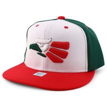 Trendy Apparel Shop Kids Hecho en Mexico Eagle Embroidered Snapback Cap - White  - £13.31 GBP