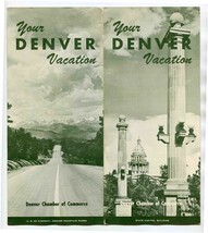 Your Denver Vacation Center of the World Brochure 1940&#39;s Colorado  - £17.35 GBP