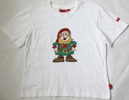 Girls T Shirt German Koln Gnome Dwarf 140 10 12 L White Graphic Cotton Vintage - £11.70 GBP