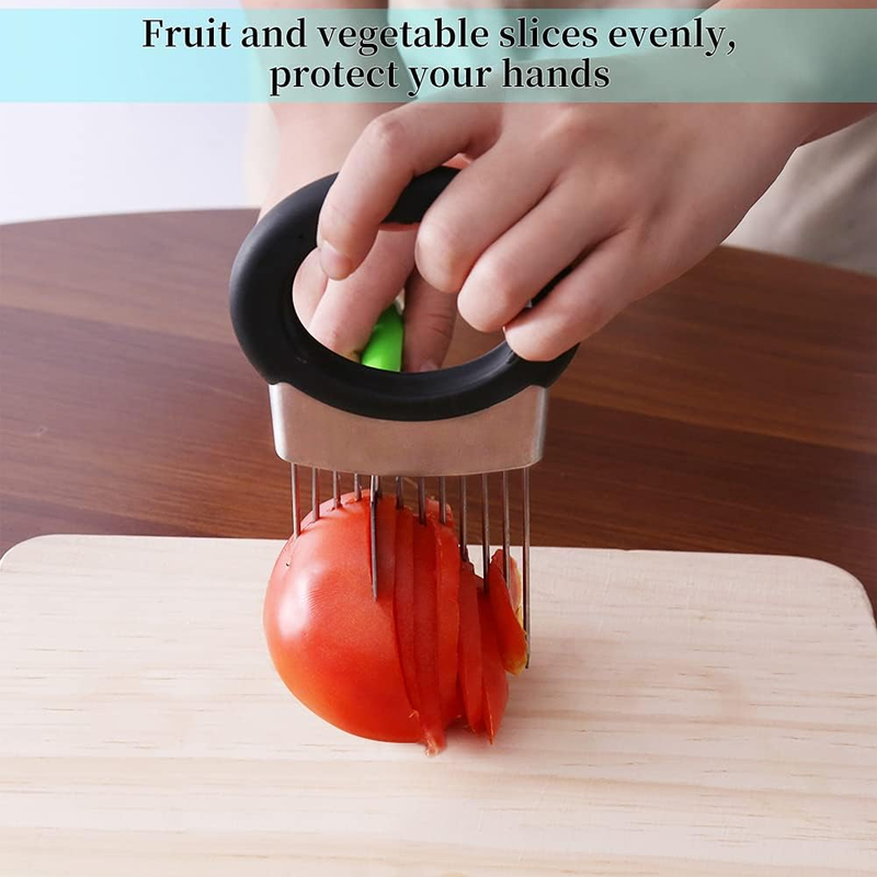 Newness Onion Holder for Slicing, Onion Cutter Vegetable Chopper, Chopper Slicin Item image 6