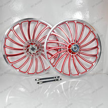 18 SPOKE Wheelset BMX Bicycle 20&quot;ALLOY Sport Rim RED color Freewheel 16T... - £141.63 GBP
