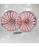 18 SPOKE Wheelset BMX Bicycle 20&quot;ALLOY Sport Rim RED color Freewheel 16T... - £139.75 GBP