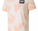 PUMA Men&#39;s Summer Court All Over Print T-Shirt in Cloud Pink/Rose-XL - $24.97