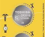 Toshiba CR2016 Battery 3V Lithium Coin Cell (100 Batteries) - £3.88 GBP+
