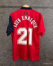 Soccer Jersey Blockcore Spain 1996 Home Short Sleeve Shirt Name Set LUIS... - $39.99