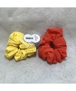 Summer Essentials Scrunchie By Conair - Lot of 2 - 1 - Orange &amp; 1 - yellow - £1.96 GBP