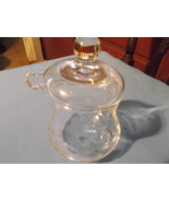 Mustard or Condiment Etched Glass Jar with dropper - $68.38 CAD