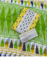Pure Cotton Work Suits- Cotton Suits-Unstitched Suit Set For Women and G... - $55.00