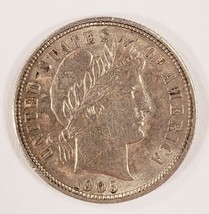 1905 10C Barber Dime En Au État, Beau Oeil Appeal, Fort Luster - $78.70