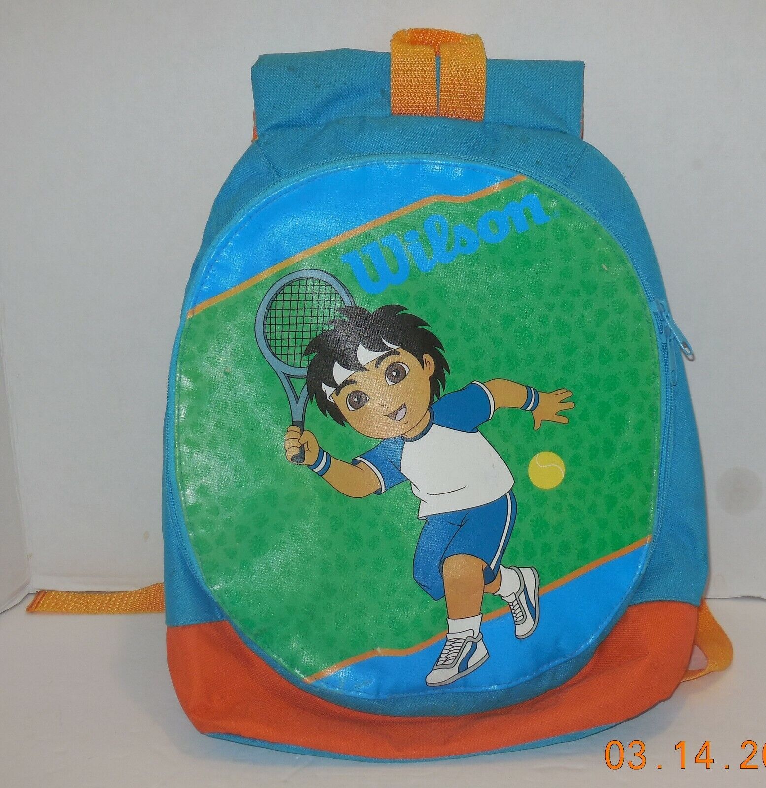 Wilson Youth Orange blue Diego Tennis Racquet Racket Bag - $15.00