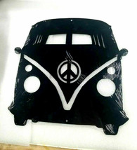 15&quot; Peace auto bus 2 sided silhouette shadow german car decor USA metal sign - £38.65 GBP