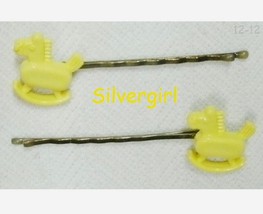 FUN Hand Created OOAK Bobby Pins Rocking Horses - £4.33 GBP