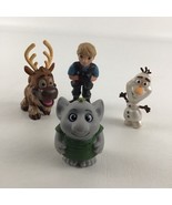 Disney Frozen Movie Mini Figures Topper Kristoff Sven Olaf Rock Troll Lot - $16.78
