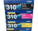 Genuine Set Brother TN-310 TONER Black Magenta Yellow Cyan TN310C TN310B... - $215.05