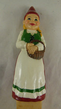 Sagaform Sweden Gnome Wooden Spoon  4&quot; girl 6&quot; spoon 10&quot; total - $14.84